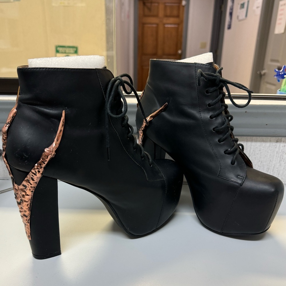 Jeffrey Campbell Bronze Claw Lita Heels US sz 8